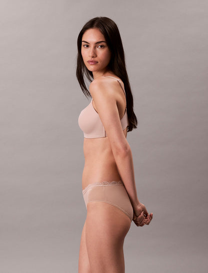 Microfiber Stretch with Lace Hipster - Calvin Klein Underwear