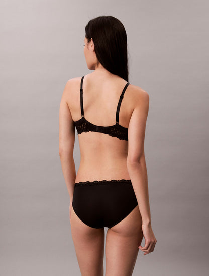 Microfiber Stretch with Lace Hipster - Calvin Klein Underwear