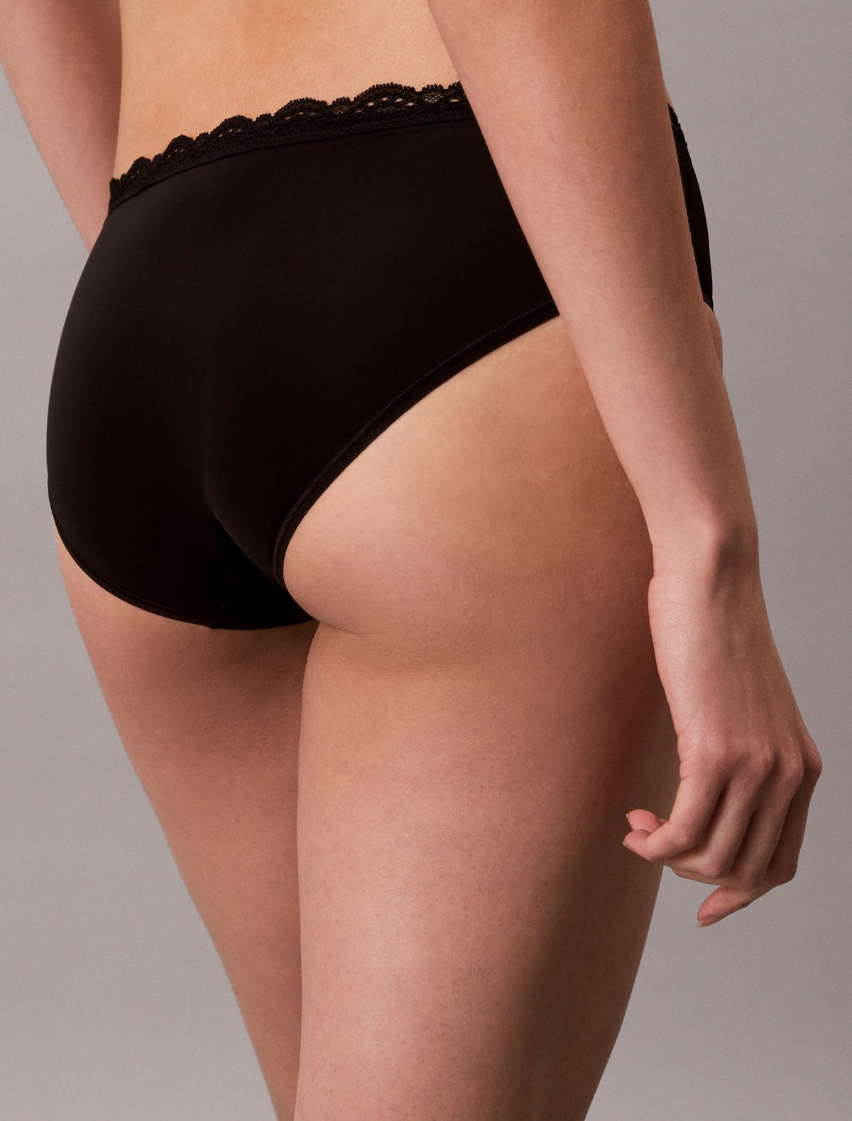Microfiber Stretch with Lace Hipster - Calvin Klein Underwear