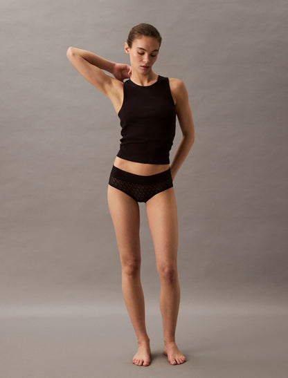 Icon Logo Lace Hipster - Calvin Klein Underwear