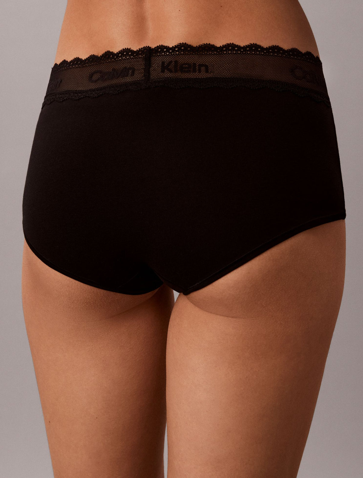 Icon Cotton Lace Trim Boyshort - Calvin Klein Underwear