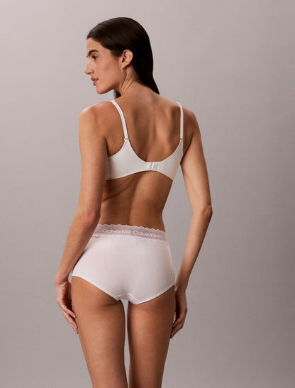 Icon Cotton Lace Trim Boyshort - Calvin Klein Underwear