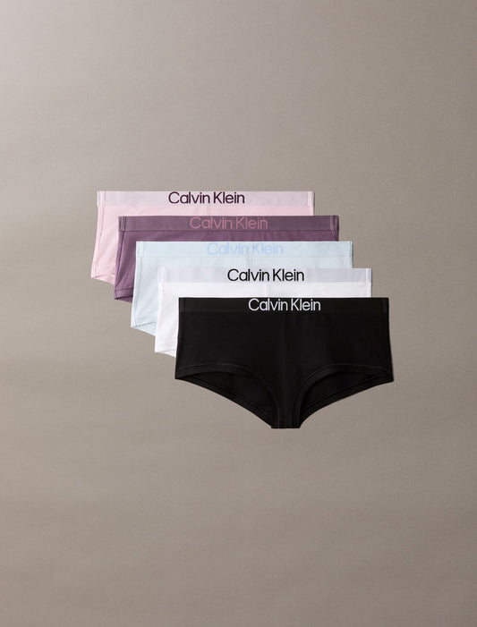 Extra Soft Cotton Stretch 5-Pack Boyshort - Calvin Klein Underwear