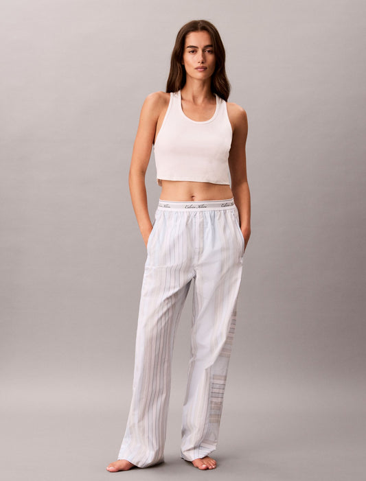 Cotton Poplin Script Sleep Pants - Calvin Klein Underwear