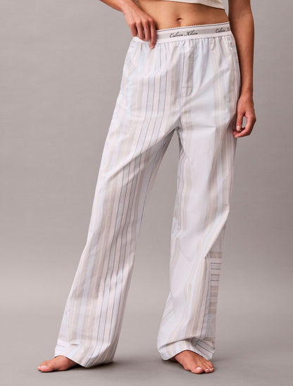 Cotton Poplin Script Sleep Pants - Calvin Klein Underwear