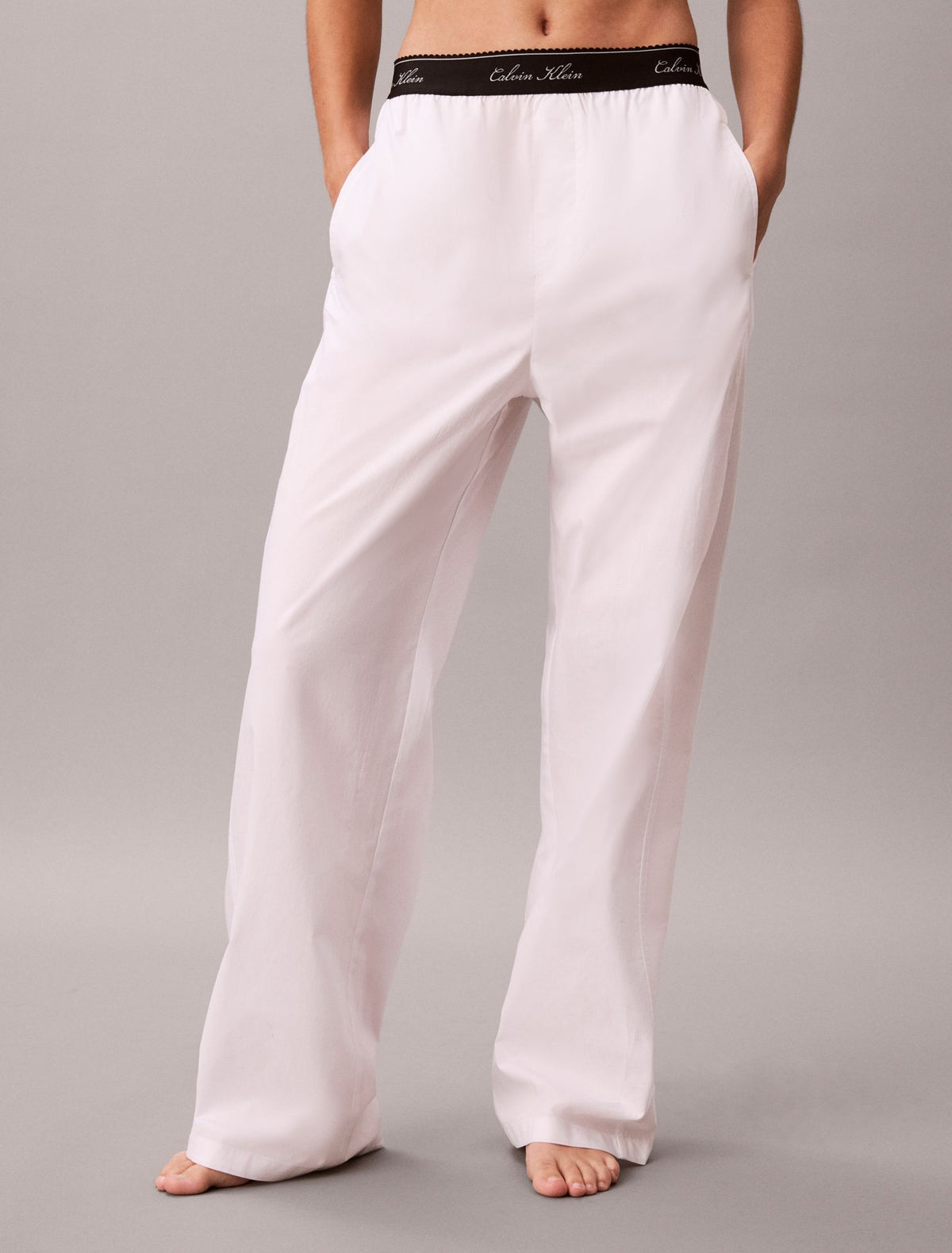 Cotton Poplin Script Sleep Pants - Calvin Klein Underwear
