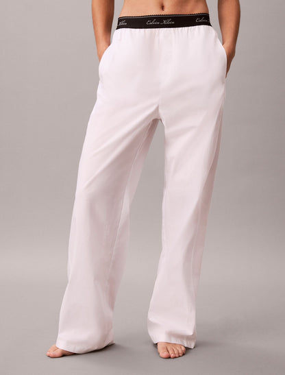 Cotton Poplin Script Sleep Pants - Calvin Klein Underwear