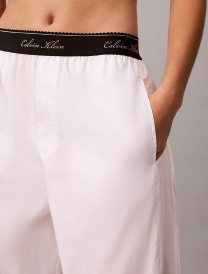Cotton Poplin Script Sleep Pants - Calvin Klein Underwear