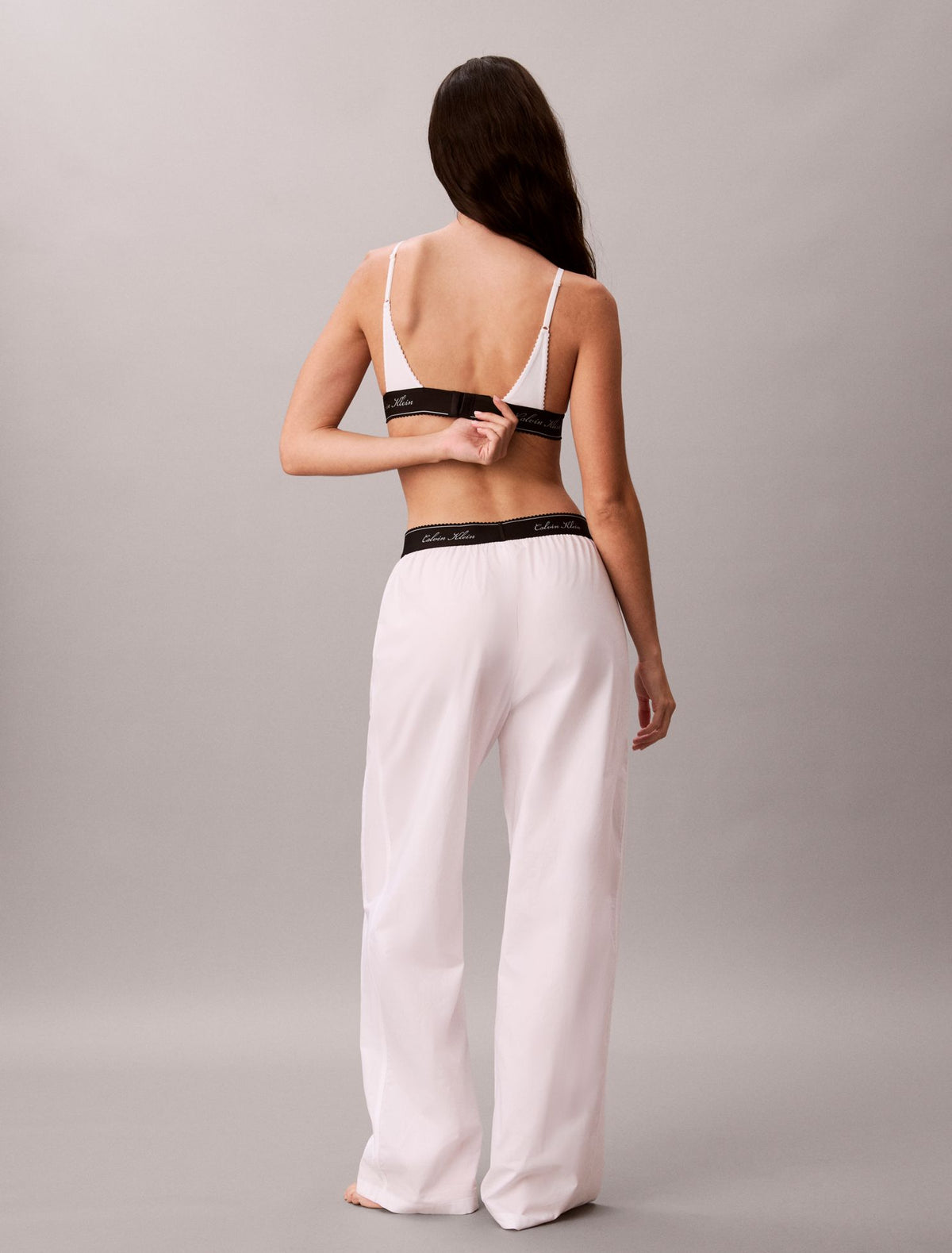 Cotton Poplin Script Sleep Pants - Calvin Klein Underwear