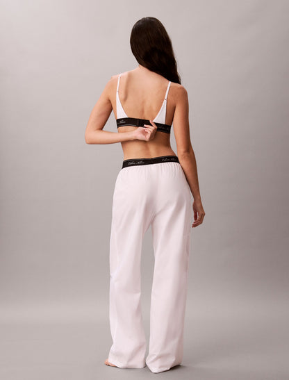 Cotton Poplin Script Sleep Pants - Calvin Klein Underwear