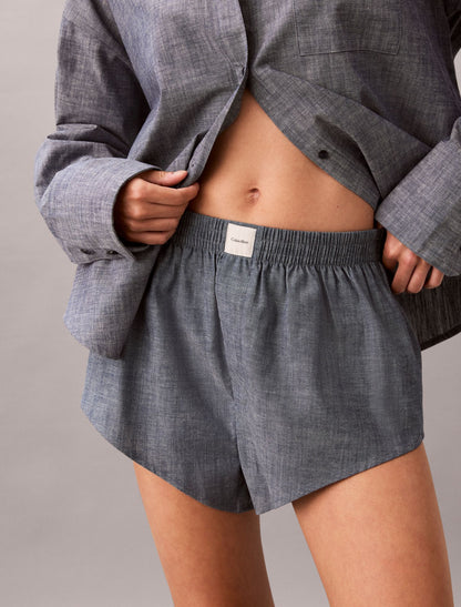 Chambray Button-Down Sleep Shirt - Calvin Klein Underwear