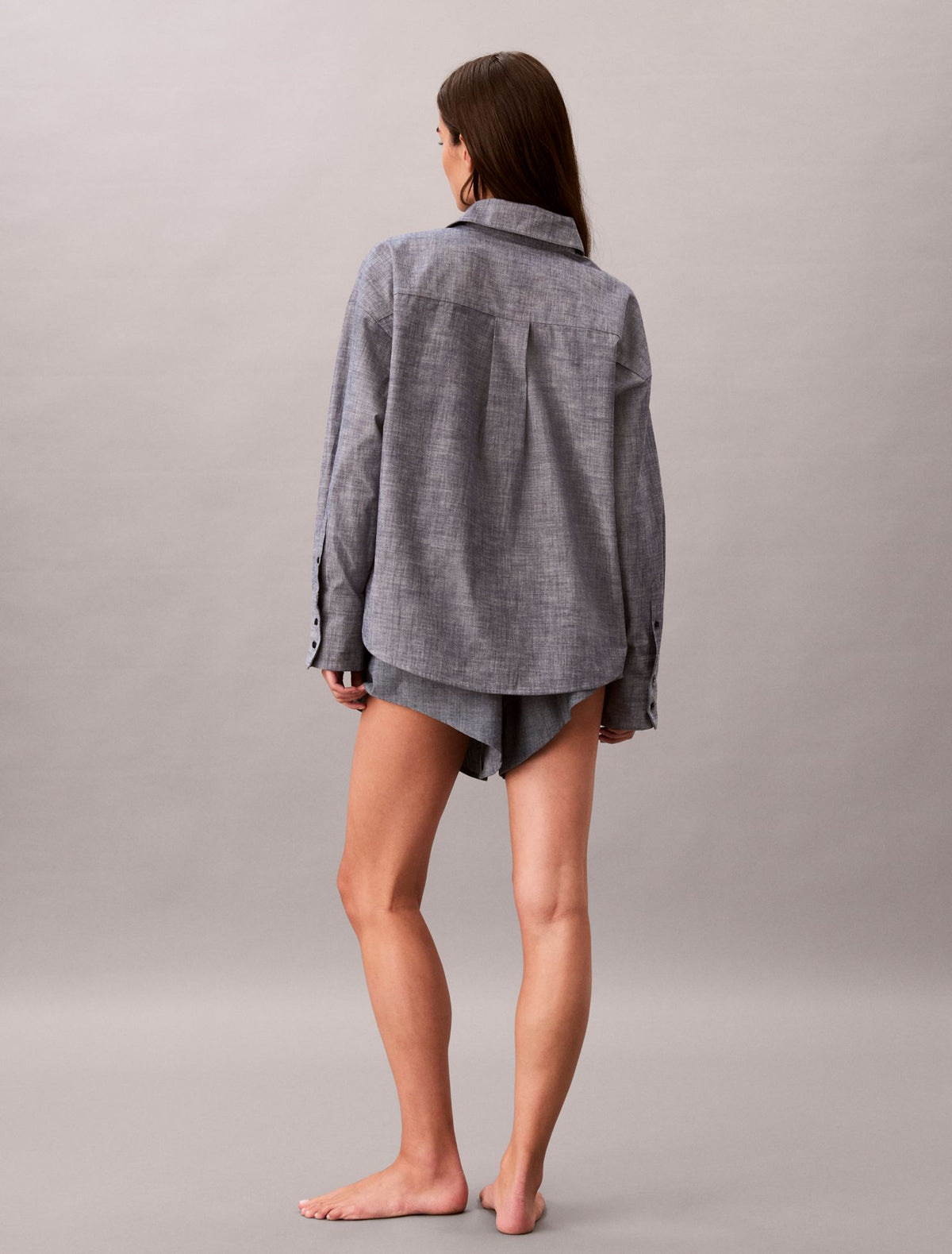 Chambray Button-Down Sleep Shirt - Calvin Klein Underwear