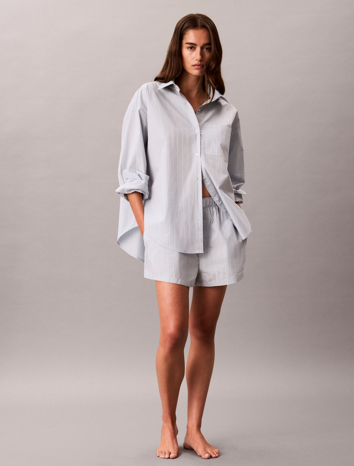 Cotton Poplin Sleep Shorts - Calvin Klein Underwear