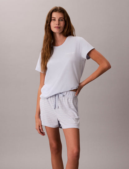 Viscose Cotton Blend Tee and Shorts Set - Calvin Klein Underwear
