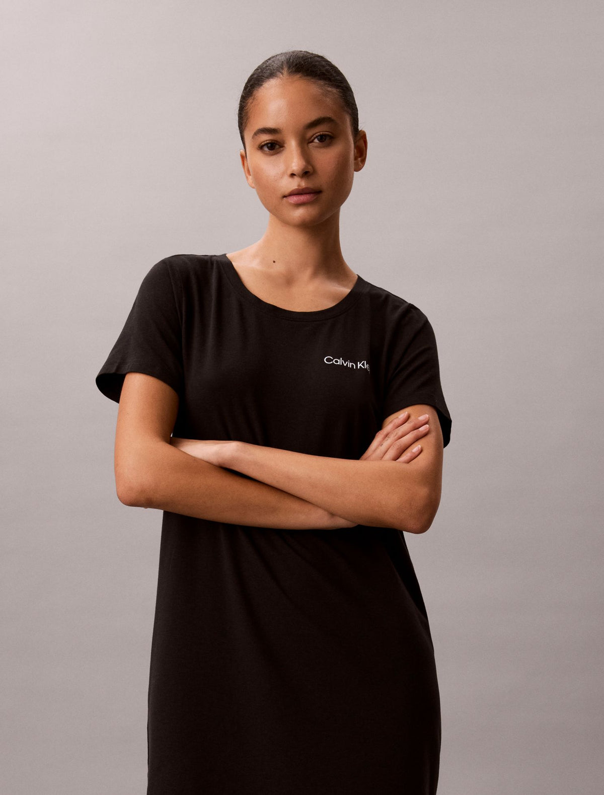 Viscose Cotton Blend Night Shirt - Calvin Klein Underwear