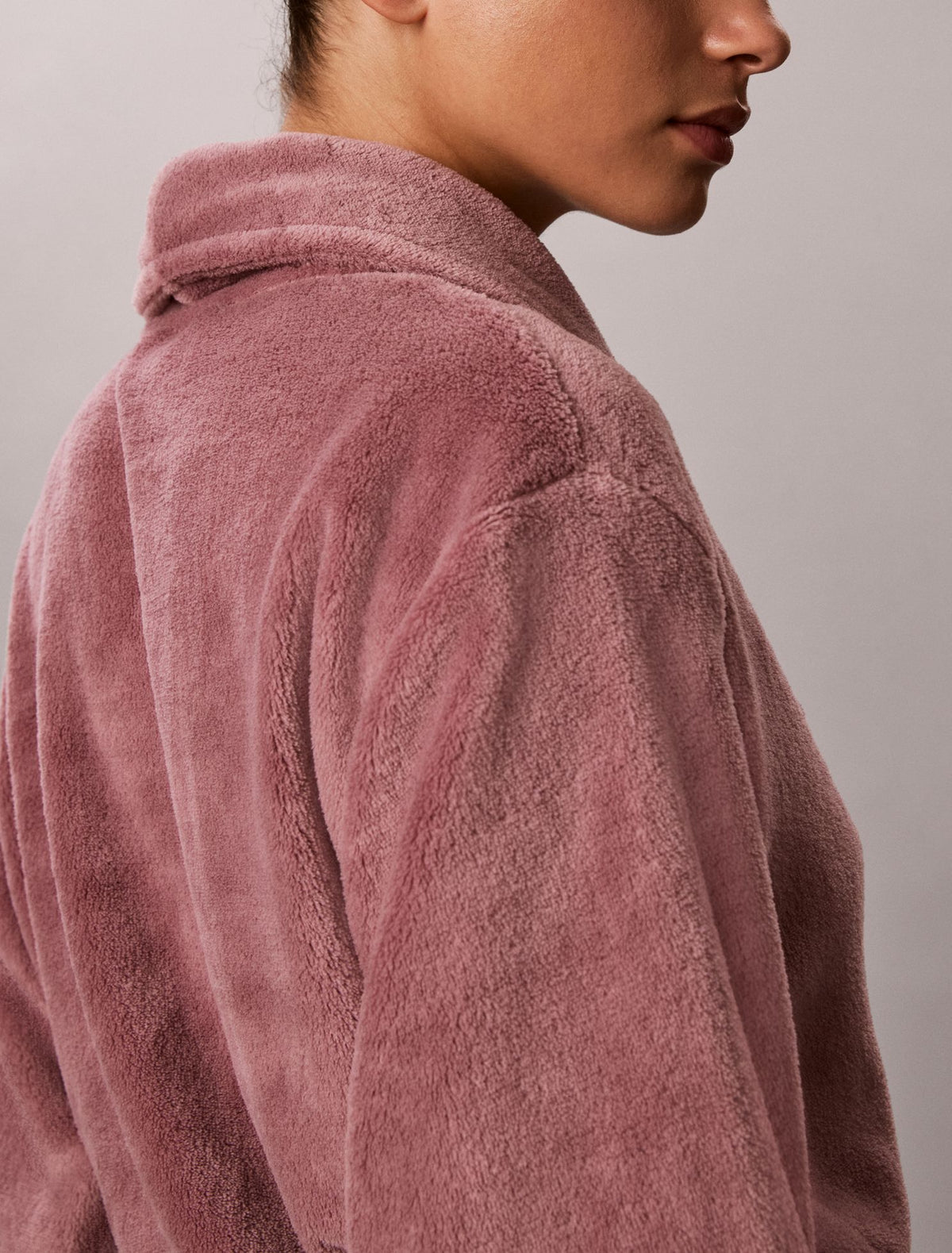 Fluffy Embroidered Logo Robe - Calvin Klein Underwear