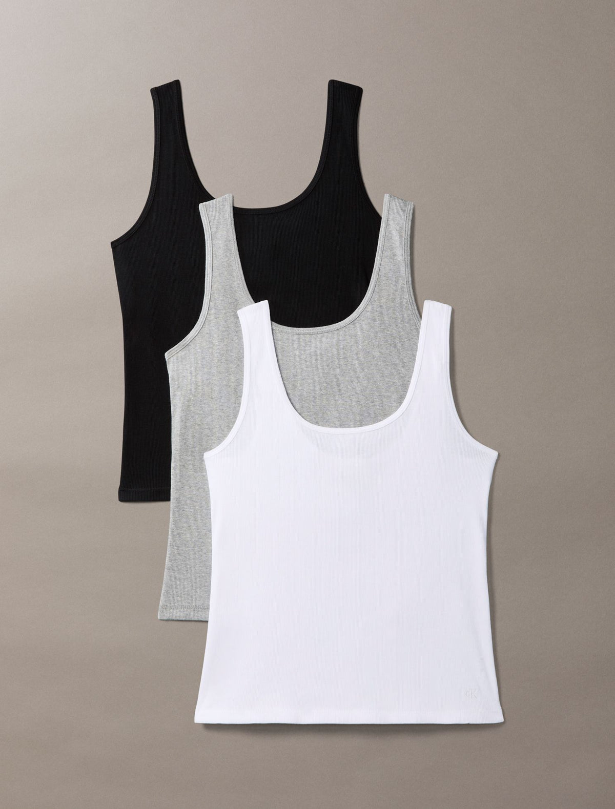 Rib Cotton 3-Pack Tank Top - Calvin Klein Underwear