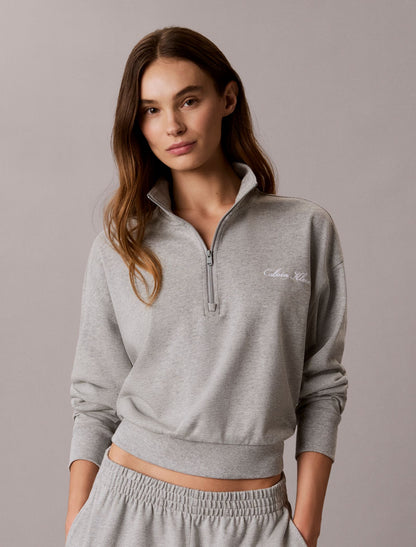 Logo Cotton Jersey Sleep Sweatshirt - Calvin Klein Underwear