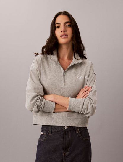 Logo Cotton Jersey Sleep Sweatshirt - Calvin Klein Underwear