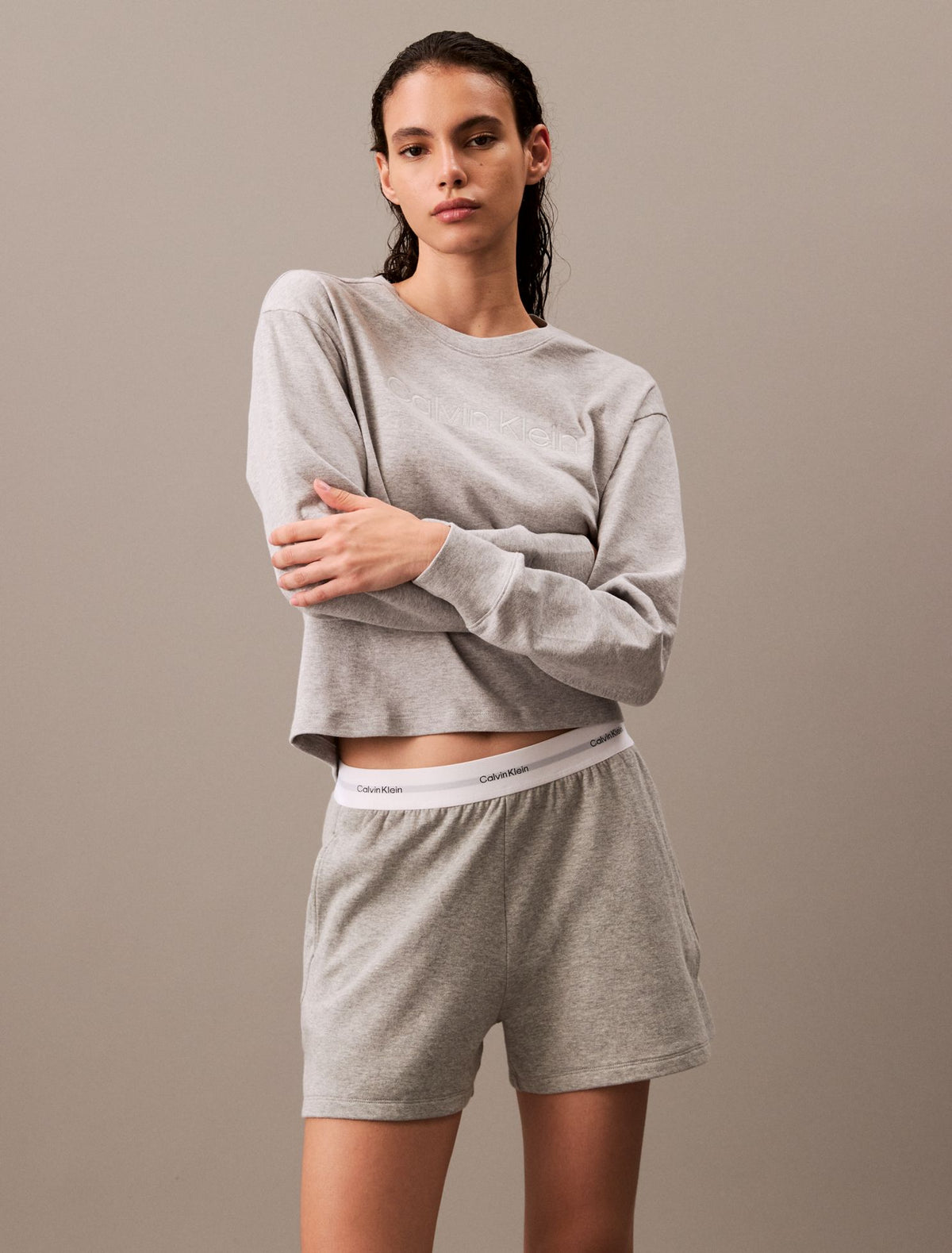 Terry Lounge Relaxed Crewneck Sweatshirt - Calvin Klein Underwear