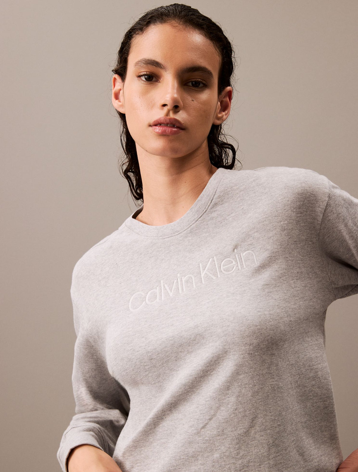 Terry Lounge Relaxed Crewneck Sweatshirt - Calvin Klein Underwear