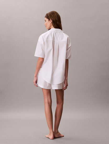Cotton Poplin Sleep Shorts - Calvin Klein Underwear