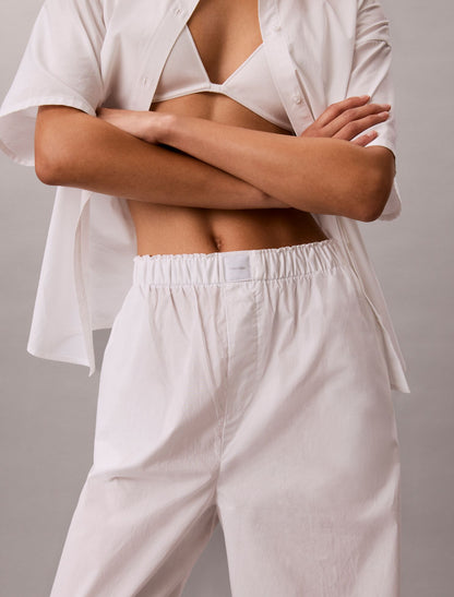 Cotton Poplin Sleep Pants - Calvin Klein Underwear