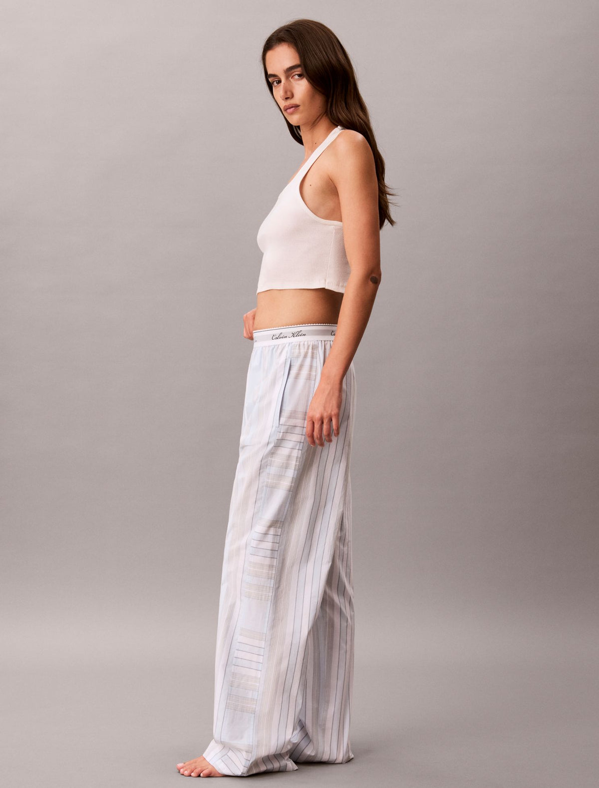 Cotton Poplin Script Sleep Pants - Calvin Klein Underwear