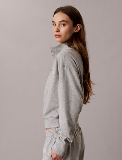 Logo Cotton Jersey Sleep Sweatshirt - Calvin Klein Underwear