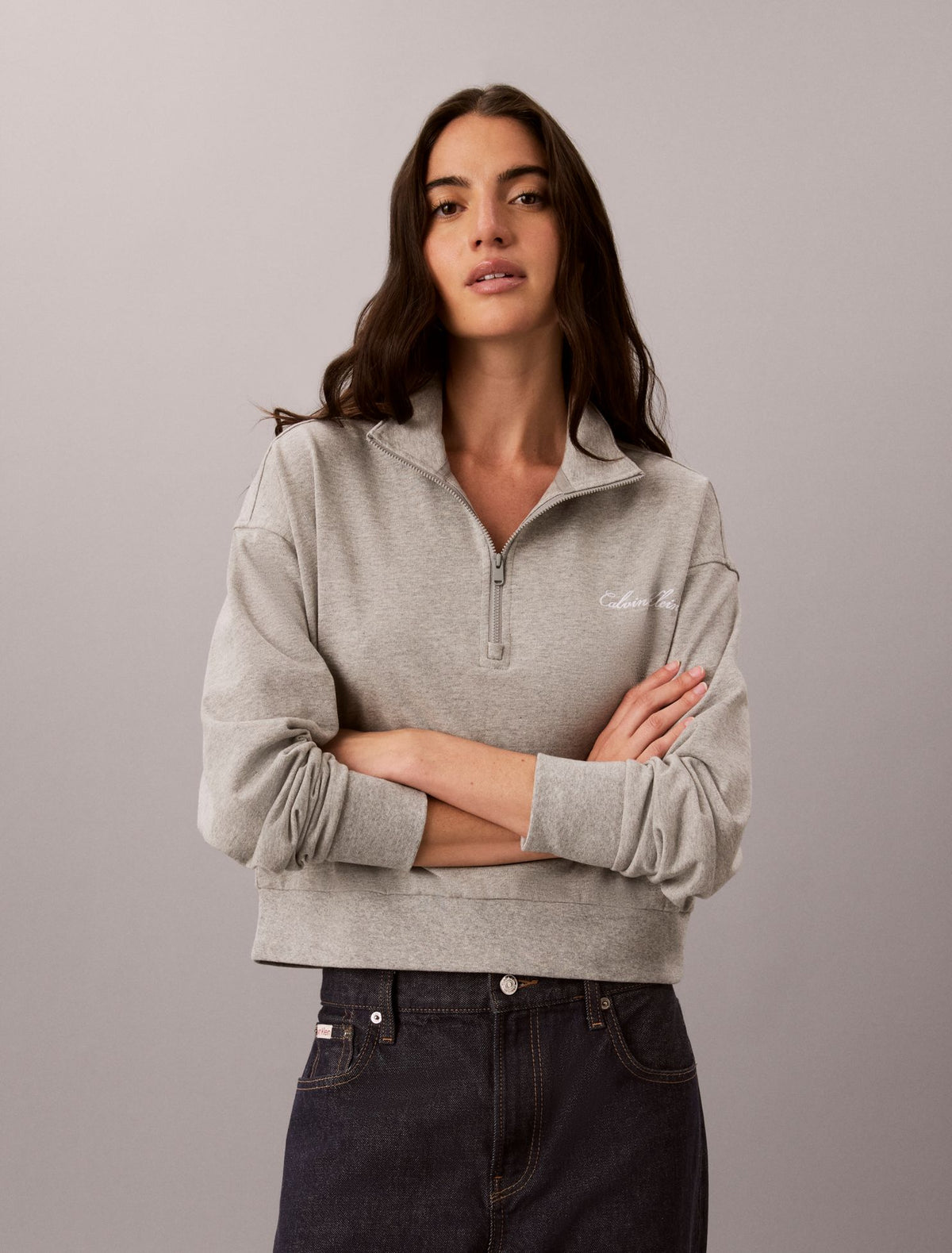 Logo Cotton Jersey Sleep Sweatshirt - Calvin Klein Underwear