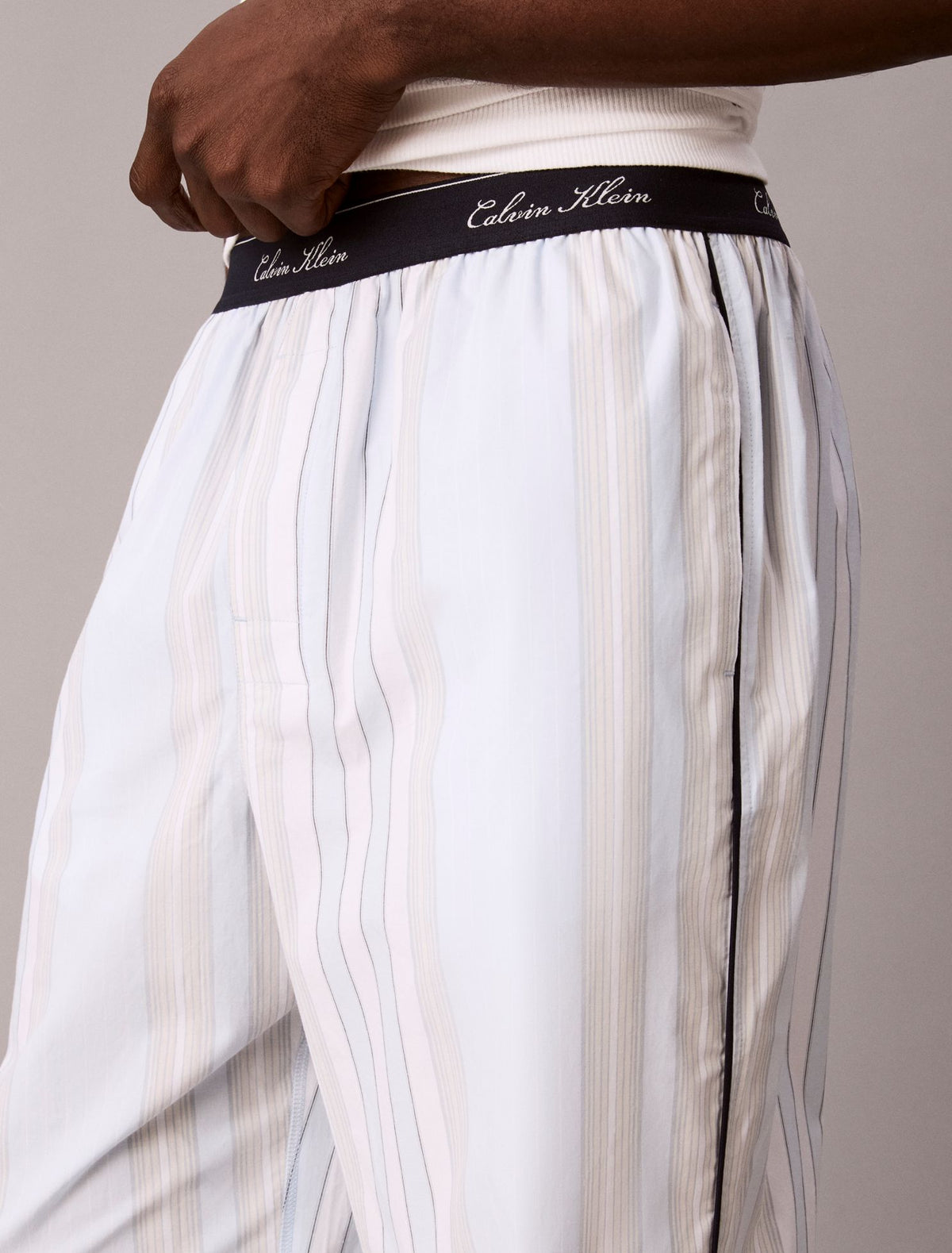 Cotton Poplin Script Sleep Pants - Calvin Klein Underwear