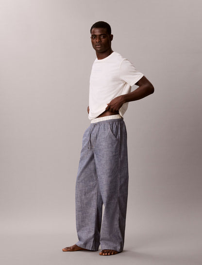 Cotton Chambray Sleep Pants - Calvin Klein Underwear