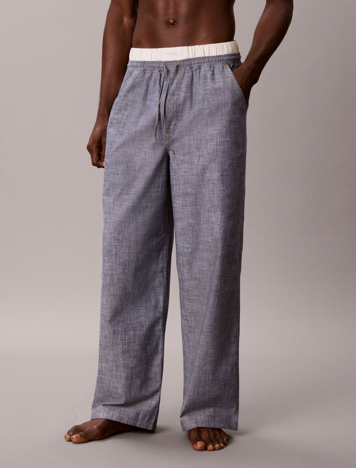 Cotton Chambray Sleep Pants - Calvin Klein Underwear