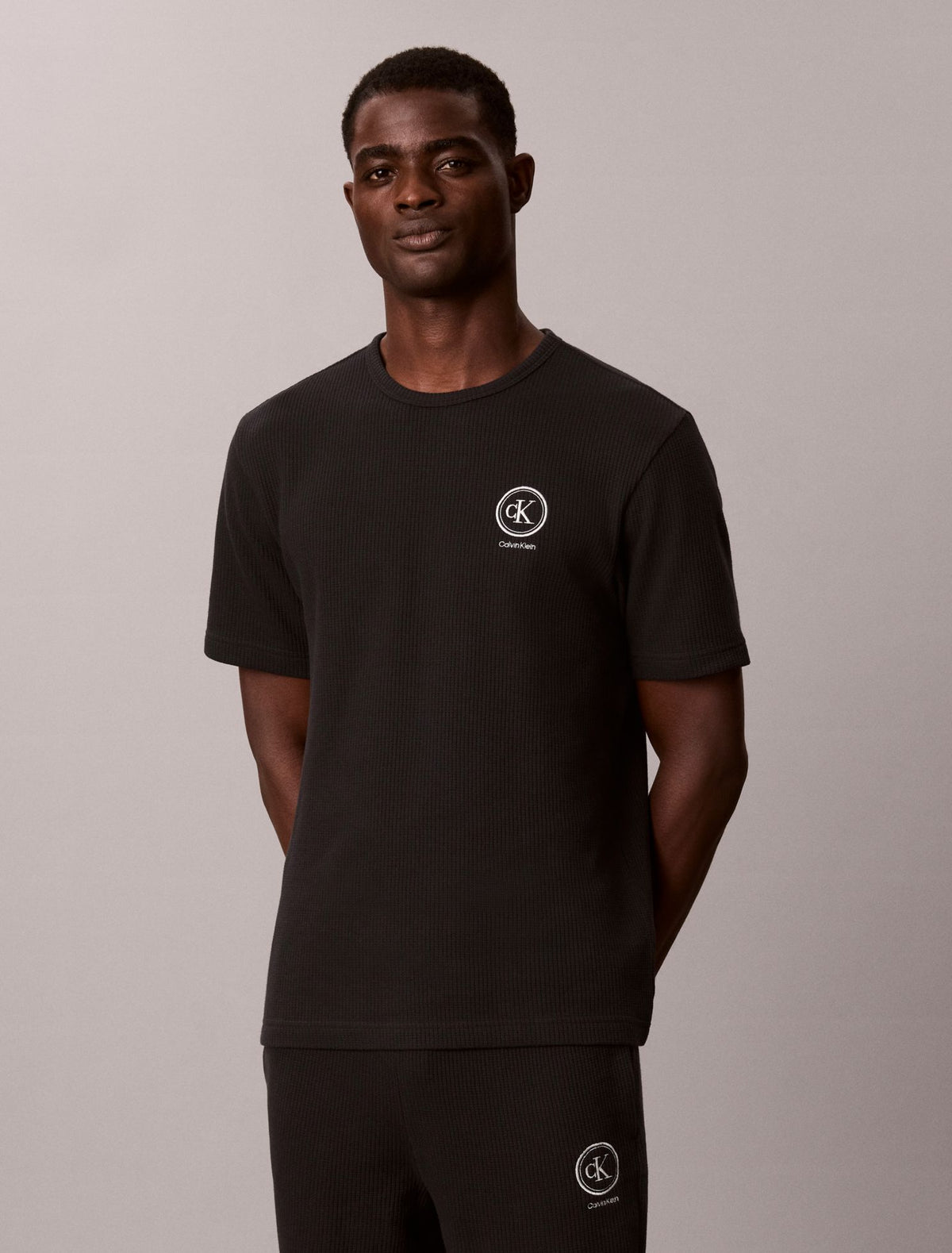 Brushed Waffle Sleep Tee - Calvin Klein Underwear