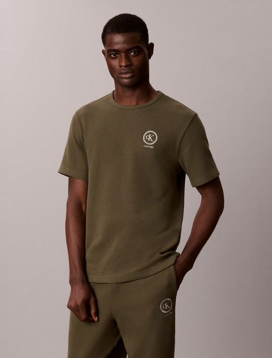 Brushed Waffle Sleep Tee - Calvin Klein Underwear