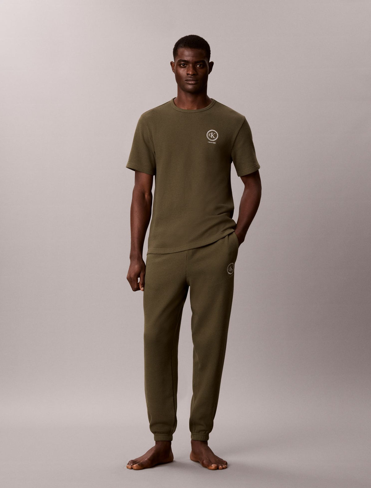 Brushed Waffle Sleep Joggers - Calvin Klein Underwear