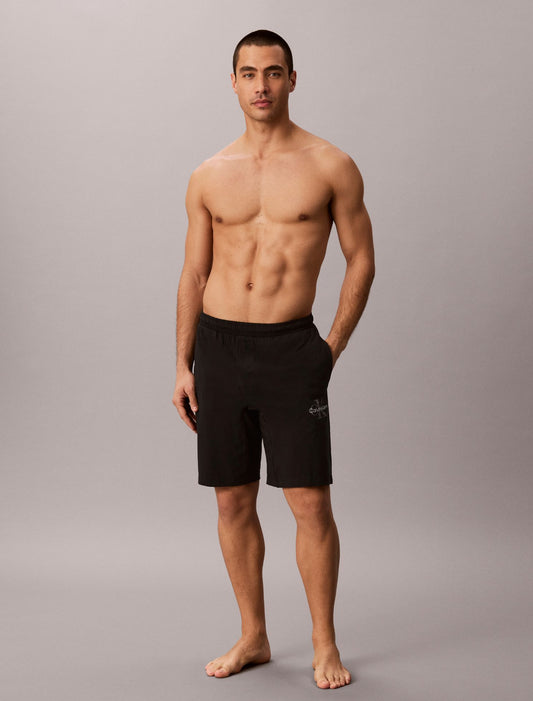 Icon Cotton Stretch Monologo Sleep Shorts - Calvin Klein Underwear