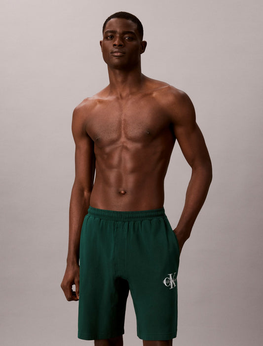 Icon Cotton Stretch Monologo Sleep Shorts - Calvin Klein Underwear