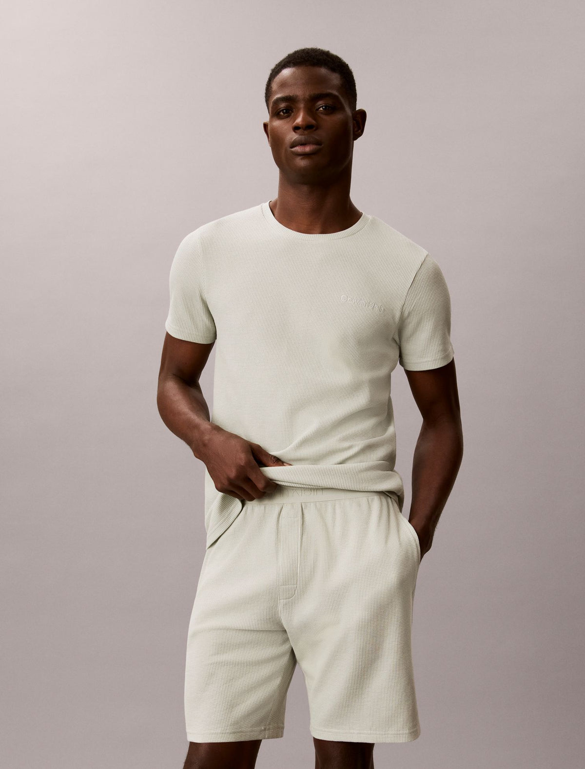 Waffle Knit Sleep Shorts - Calvin Klein Underwear