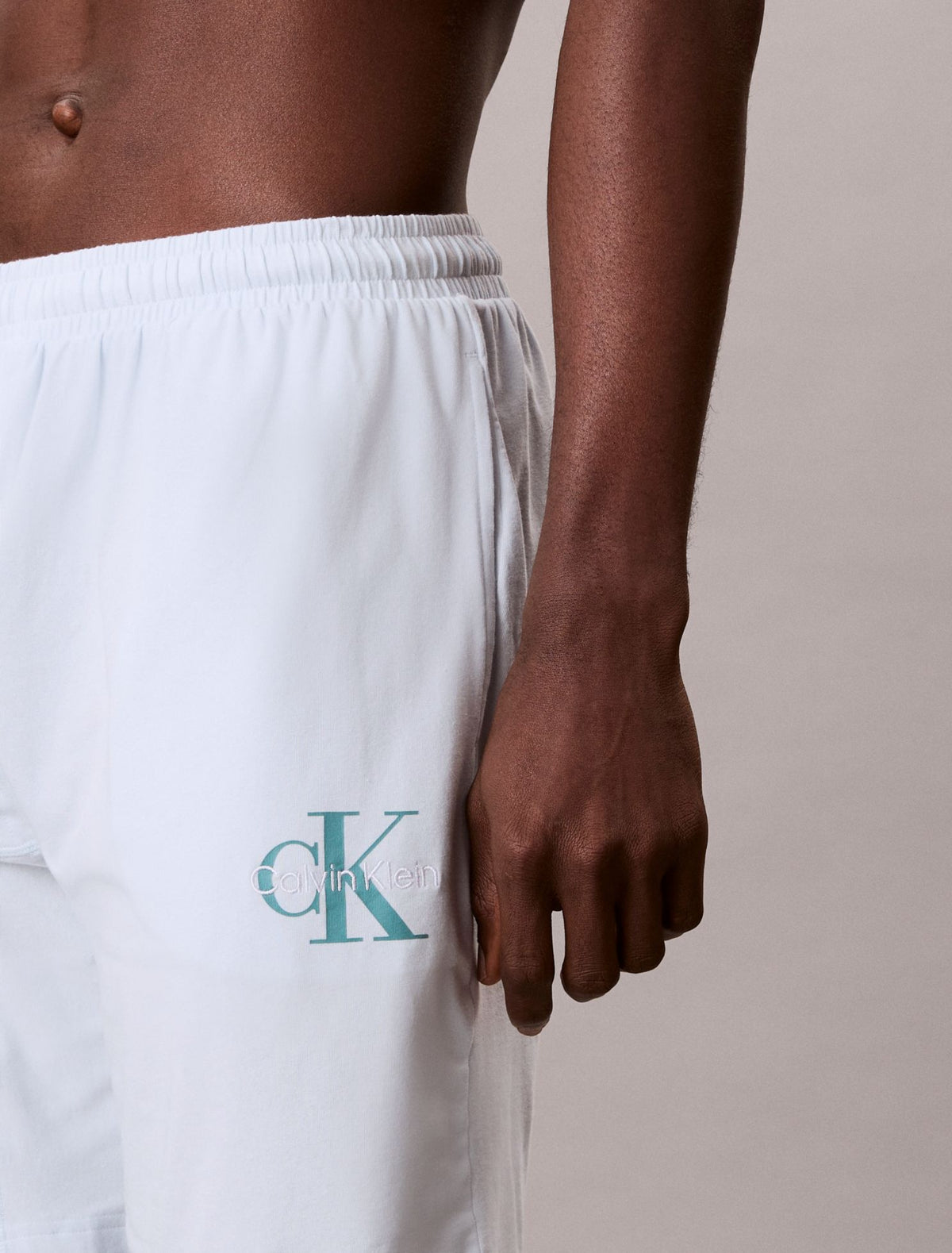 Icon Cotton Stretch Monologo Sleep Shorts - Calvin Klein Underwear