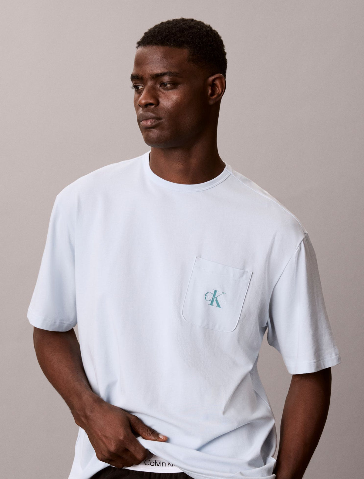 Icon Cotton Stretch Monologo Sleep Tee - Calvin Klein Underwear