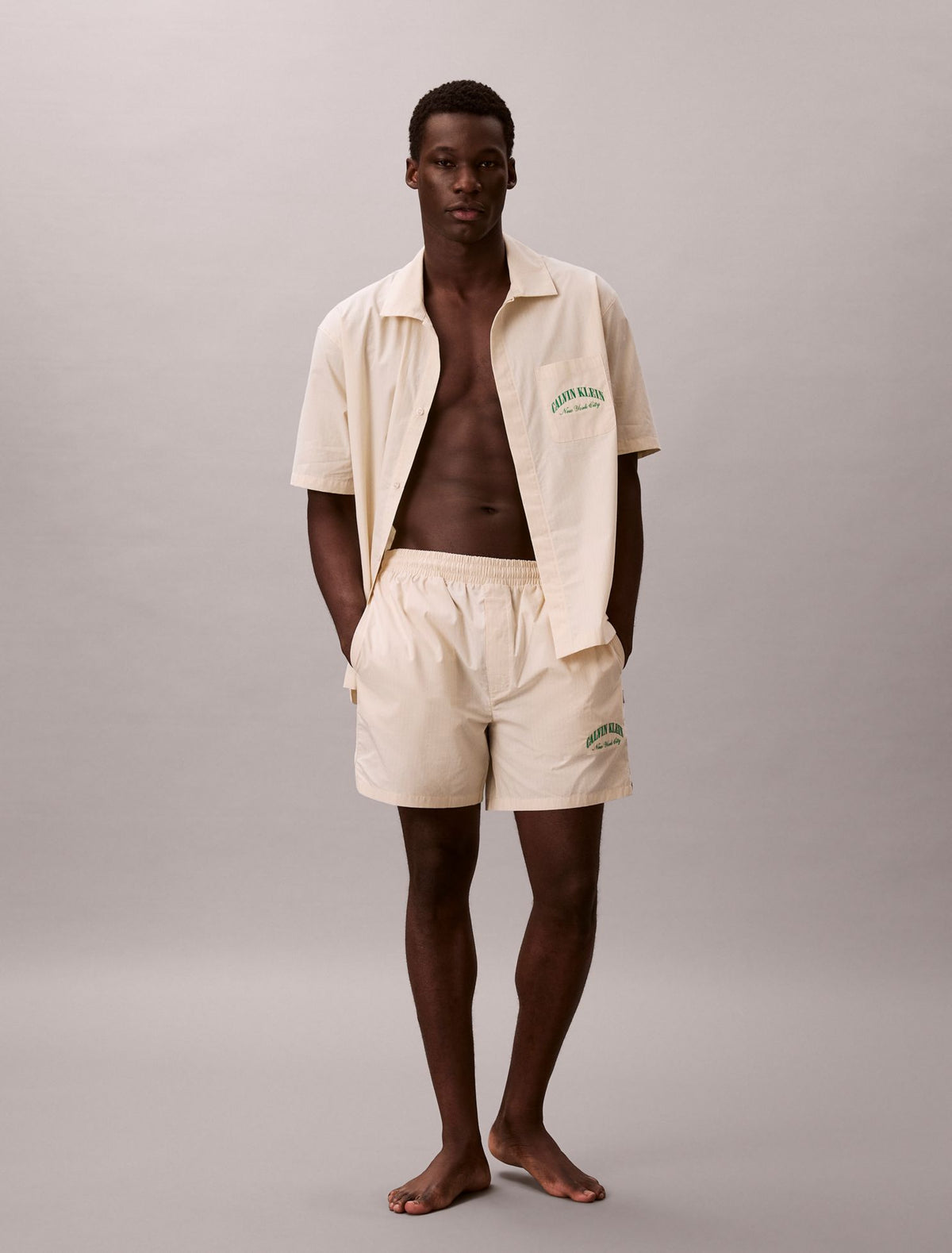 Heritage Classic Cotton Poplin Sleep Shorts - Calvin Klein Underwear