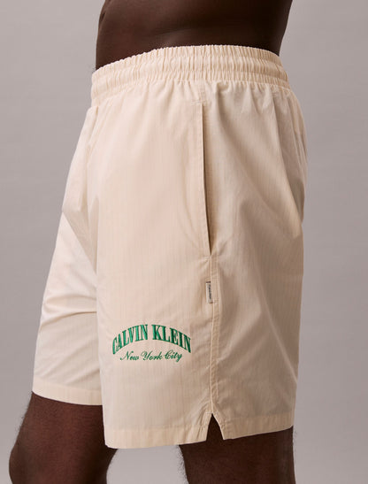Heritage Classic Cotton Poplin Sleep Shorts - Calvin Klein Underwear