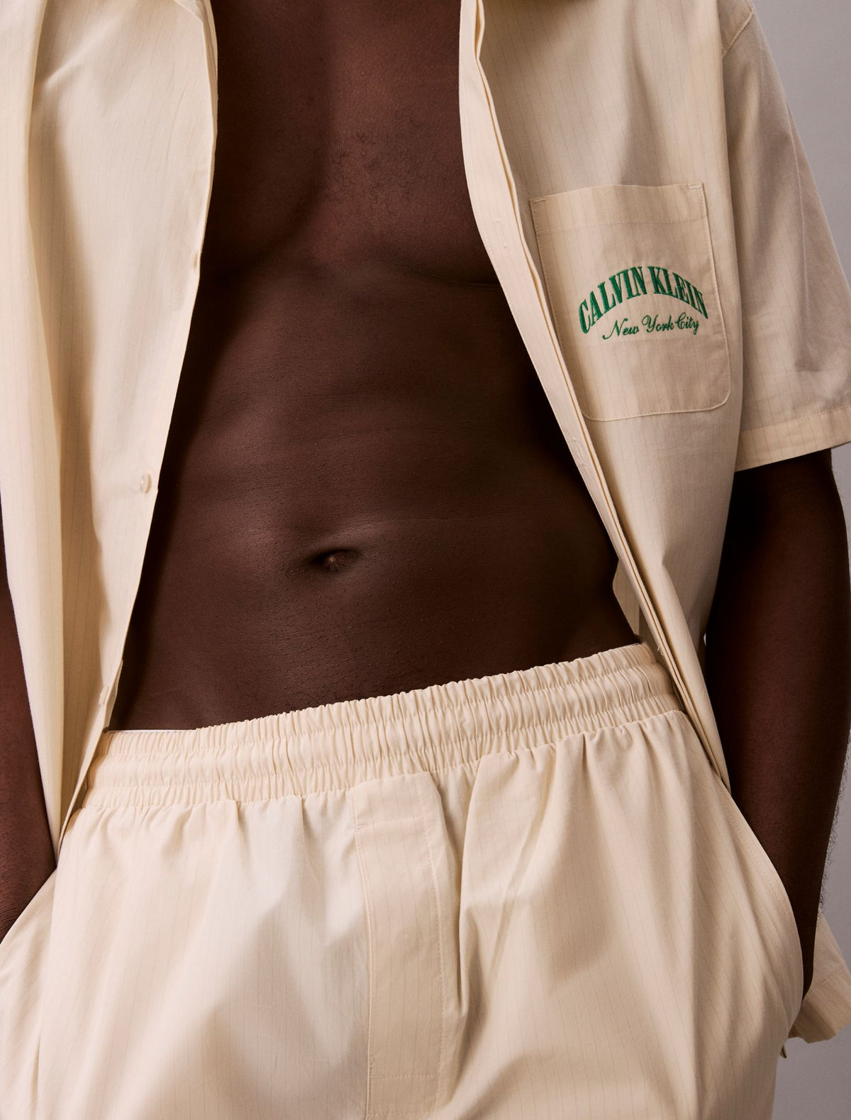 Heritage Classic Cotton Poplin Sleep Shorts - Calvin Klein Underwear