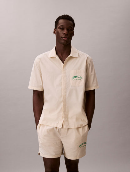 Heritage Classic Cotton Poplin Sleep Shirt - Calvin Klein Underwear