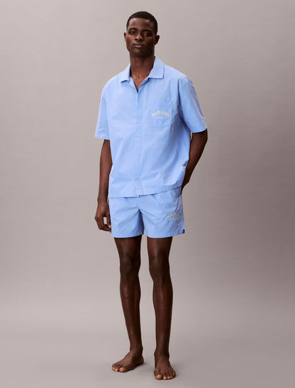 Heritage Classic Cotton Poplin Sleep Shorts - Calvin Klein Underwear