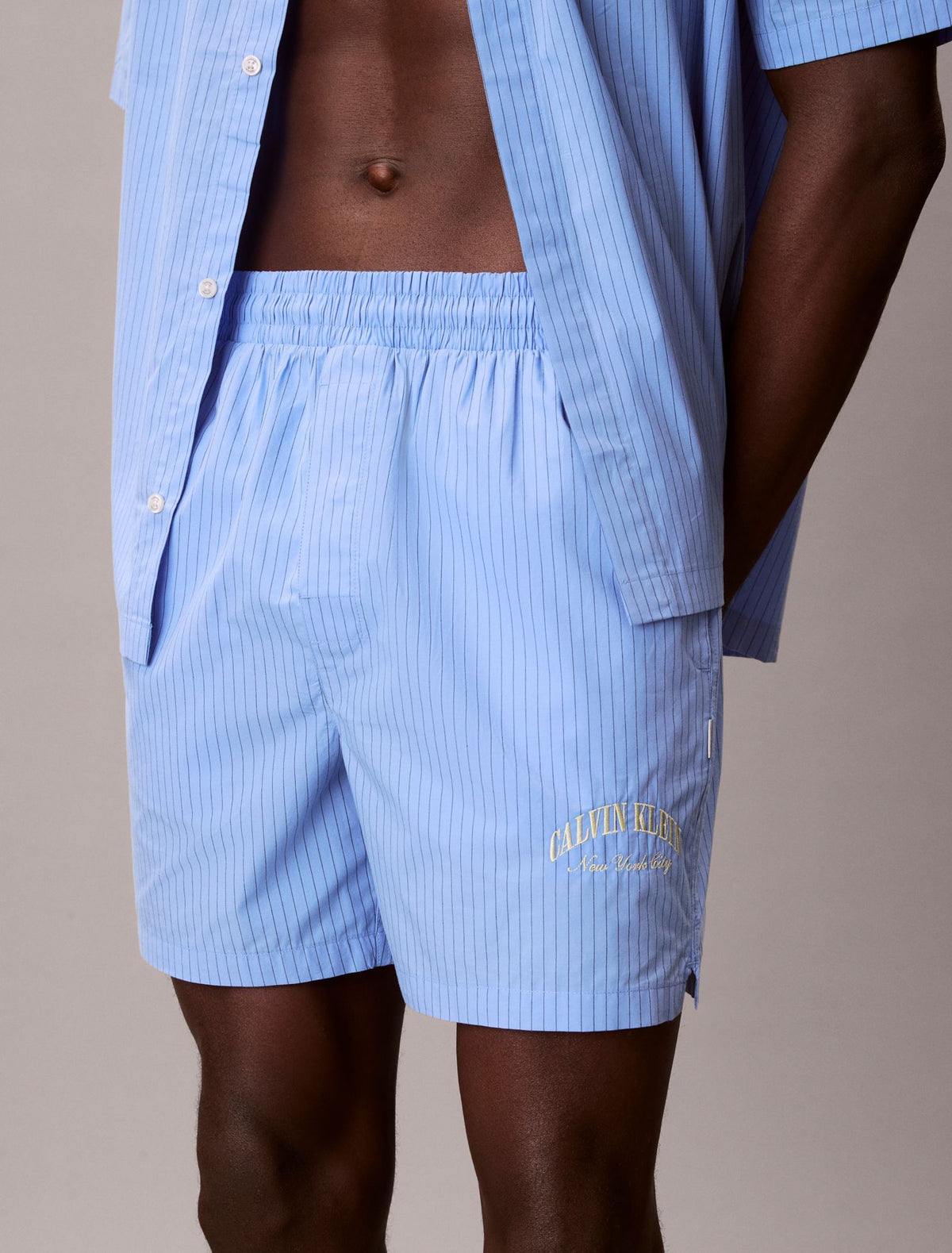 Heritage Classic Cotton Poplin Sleep Shorts - Calvin Klein Underwear