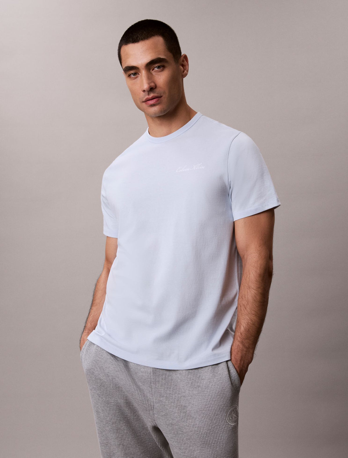 Cotton Poplin Script Sleep Tee - Calvin Klein Underwear