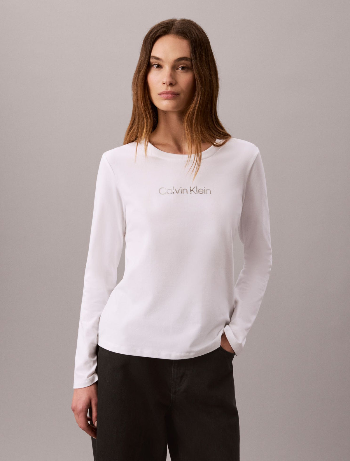 Standard Logo Slim T-Shirt - Calvin Klein Women