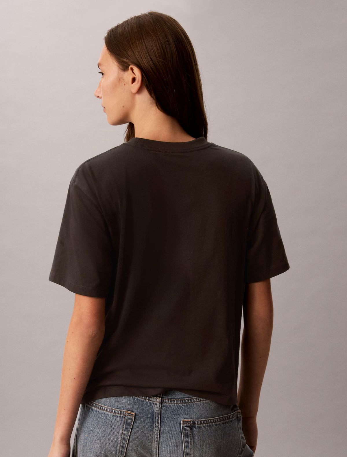 Hearts Print Boxy Tee - Calvin Klein Women